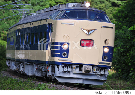 磐越西線 磐梯熱海ー中山宿 JR東日本 583系 N-1+N-2編成(仙台) あいづ 磐越西線 磐梯熱海ー中山宿 JR東日本 583系 N-1+N-2編成(仙台) あいづ 115668995