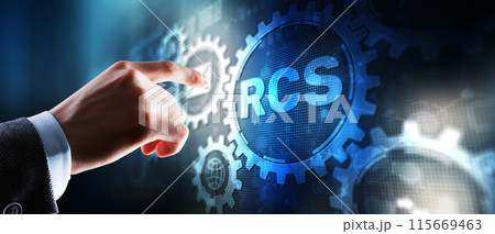 RCS. Rich Communication Services. Exchange messages between phones 115669463