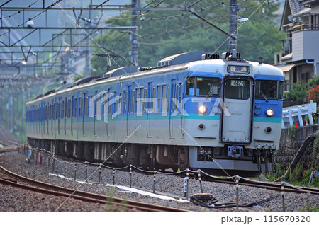 中央本線 四方津ー上野原 JR東日本 115系 C6編成(長野) 中央本線 四方津ー上野原 JR東日本 115系 C6編成(長野) 115670320