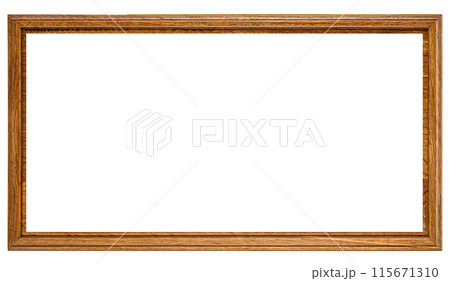 Antique Golden Brown Classic Old Vintage Wooden Rectangle ornate mockup canvas frame isolated on white Antique Golden Brown Classic Old Vintage Wooden Rectangle ornate mockup canvas frame isolated on white 115671310