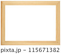Antique Golden Brown Classic Old Vintage Wooden Rectangle ornate mockup canvas frame isolated on white 115671382