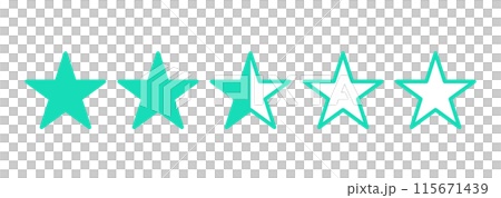 簡單綠色2.5星標 115671439