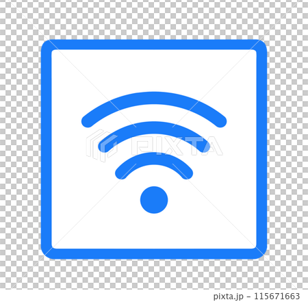 簡單的藍色 Wi-Fi 標記 115671663