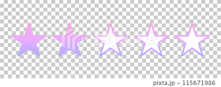 粉紅色漸變｜2星標記 115671986
