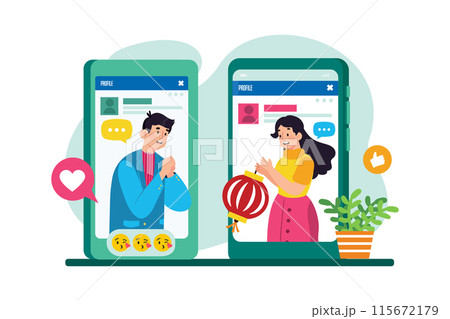 Friends connect and share updates. Friends connect and share updates. 115672179