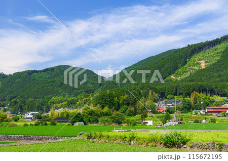 静岡県・富士宮市柚野付近の田舎風景 静岡県・富士宮市柚野付近の田舎風景 115672195