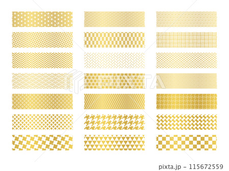 和柄のマスキングテープ（21種類） 115672559