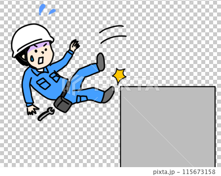 工人從高處墜落 工人從高處墜落 115673158