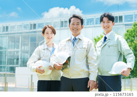 現場作業員 ポートレート 現場作業員 ポートレート 115673165