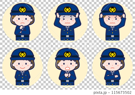 女警姿勢set_05 115673502