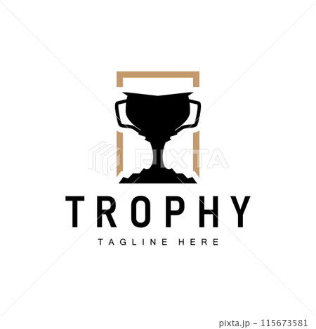 Championship Cup Trophy Logo Illustration Award Winner Template Design Championship Cup Trophy Logo Illustration Award Winner Template Design 115673581