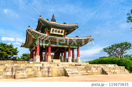 Seojangdae, Western Command Post at Hwaseong Fortress in Suwon, South Korea Seojangdae, Western Command Post at Hwaseong Fortress in Suwon, South Korea 115673635