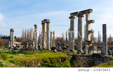 Temple of Aphrodite in Aphrodisias ancient city, Turkey. Temple of Aphrodite in Aphrodisias ancient city, Turkey. 115673651
