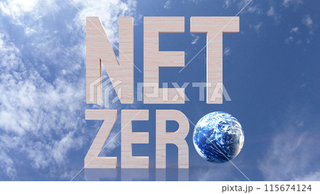 The net zero wood text and world on sky Background for eco concept 3d rendering. The net zero wood text and world on sky Background for eco concept 3d rendering. 115674124