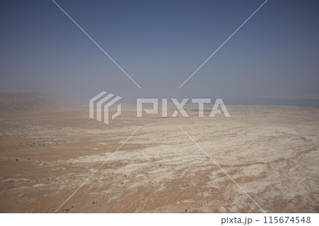 Masada view from the top of the fortress Masada view from the top of the fortress 115674548