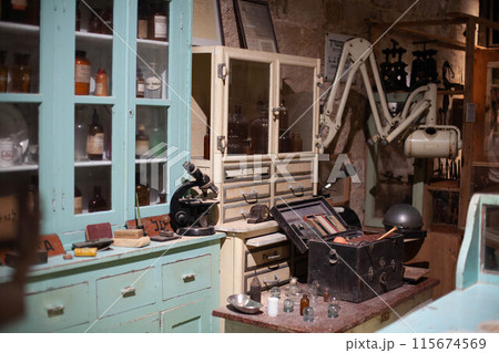 Antique medical office in the Middle East 115674569