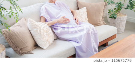 笑顔の妊婦 115675779