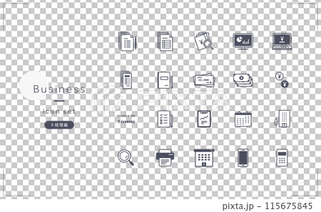 Business Icon Set (Accounting/Invoice) Business Icon Set (Accounting/Invoice) 115675845