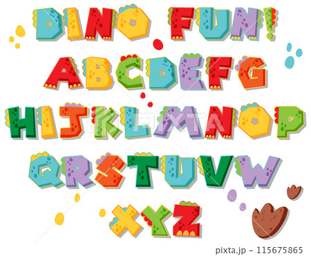 Dinosaur Alphabet Fun 115675865