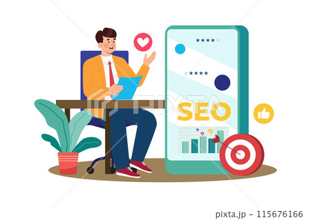 Reputation manager managing online reviews to improve SEO. Reputation manager managing online reviews to improve SEO. 115676166