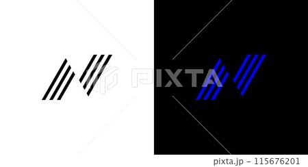 Modern and unique N logo design 2 115676201