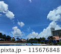 青空と美しいビーチリゾート 115676848