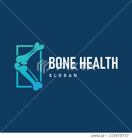 Minimalist Bone Health Logo Illustration Template Design 115678737