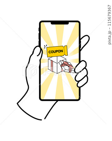 スマホを持つ手 03 115679367