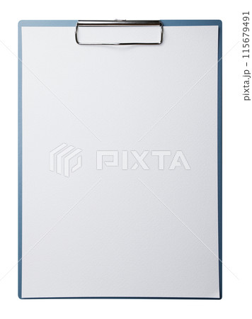 白い紙とバインダー 115679491