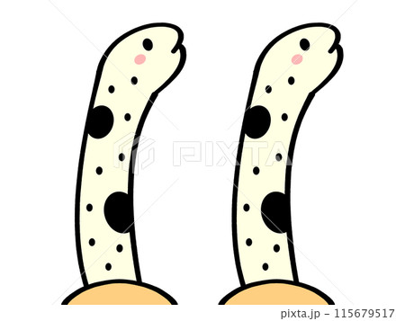 二匹のチンアナゴのイラスト素材 115679517