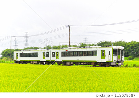 八高線　児玉ー用土　JR東日本　キハ112-208＋キハ111-208（高崎） 115679587