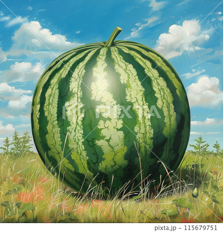 大きすぎるスイカ 115679751
