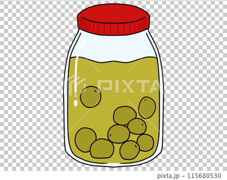 Plums in a jar 115680530