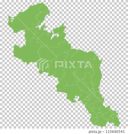 Dividable Kyoto Prefecture Map 115680541