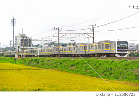内房線　袖ケ浦ー巌根　JR東日本　209系3100番台　C431+C603編成（幕張） 115680723