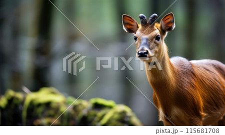 Muntjac (Muntiacus reevesi), also known as the Chinese muntjac, is a muntjac species found widely in southeastern China Muntjac (Muntiacus reevesi), also known as the Chinese muntjac, is a muntjac species found widely in southeastern China 115681708