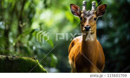 Muntjac (Muntiacus reevesi), also known as the Chinese muntjac, is a muntjac species found widely in southeastern China Muntjac (Muntiacus reevesi), also known as the Chinese muntjac, is a muntjac species found widely in southeastern China 115681709