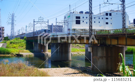 埼玉県柳瀬川風景 柳瀬川駅、志木ニュータウン方面(16:9) 埼玉県柳瀬川風景 柳瀬川駅、志木ニュータウン方面(16:9) 115683231