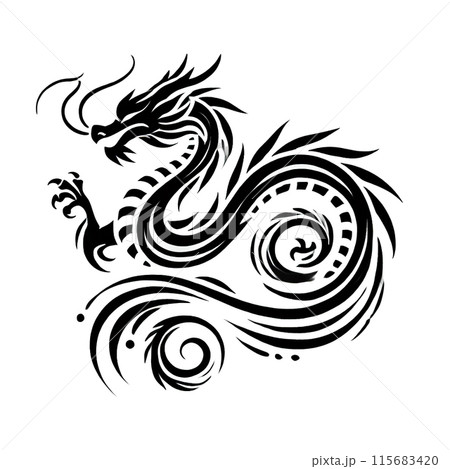 黒い龍 漆黒幻影の黒龍：噂の黒い龍がジジ渓谷にいるという情報が入った