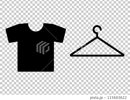 Tシャツ ハンガー アイコン Tシャツ ハンガー アイコン 115683622