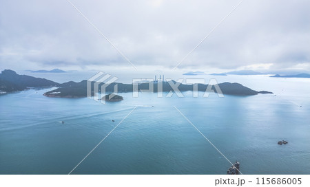 a Panoramic view of Lamma Island, Hong Kong 115686005