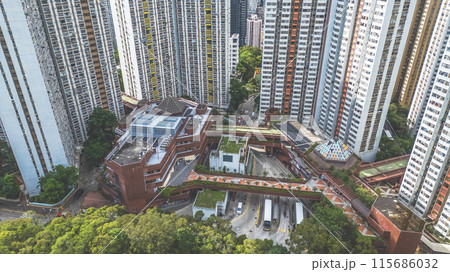 June 11 2024 the Aberdeen And Ap Lei Chau district of Hong Kong June 11 2024 the Aberdeen And Ap Lei Chau district of Hong Kong 115686032
