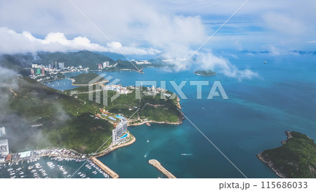 June 11 2024 the Aberdeen And Ap Lei Chau district of Hong Kong June 11 2024 the Aberdeen And Ap Lei Chau district of Hong Kong 115686033