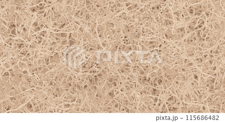 Brown shredded paper or hay box filler seamless pattern 115686482