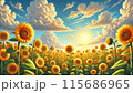 ひまわり　太陽に向かって 115686965