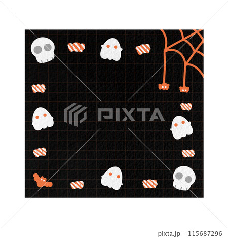 Cute Halloween Memo Paper illustration Cute Notepad illustration Blank Note illustration Note Paper Colored Sheet Template 115687296