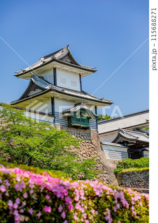 皐月越しの金沢城 115688271