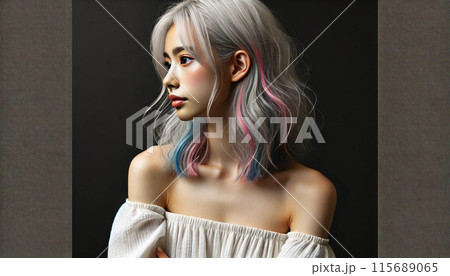 優雅な横顔 115689065