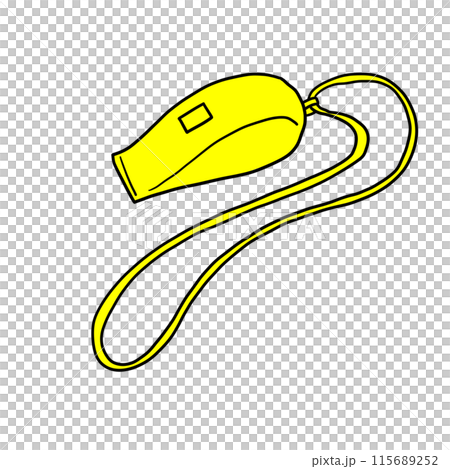 ホイッスルのイラスト 115689252