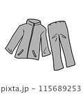 レインウェアのイラスト 115689253